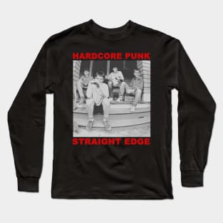 jim carrey straight edge hardcore punk Long Sleeve T-Shirt